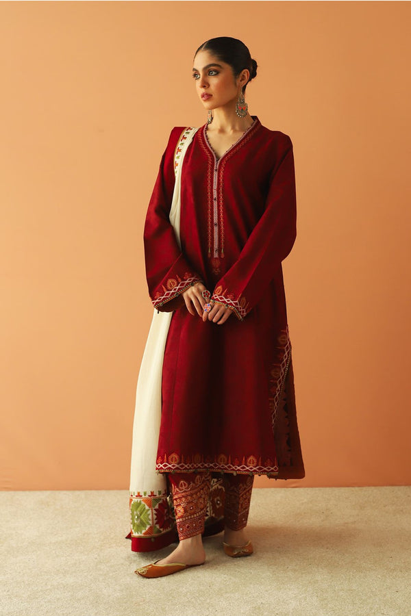 Zara Shahjahan Unstitched 3 Piece Embroidered Lawn Collection'2023-ZSJ-08-A