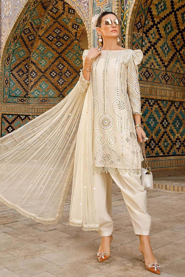 Voyage A Luxe by Maria B Unstitched 3 Piece Luxury Eid Lawn Collection'2023-MVL-08-A