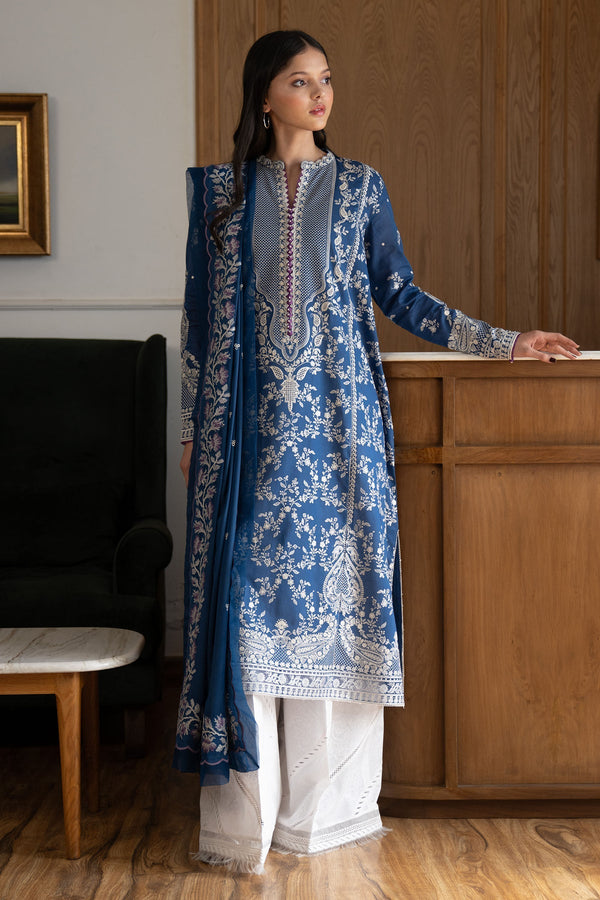 Satori By Zara Shah Jahan Unstitched 3 Piece Luxury Summer Collection-08-B-Mei -  Blue