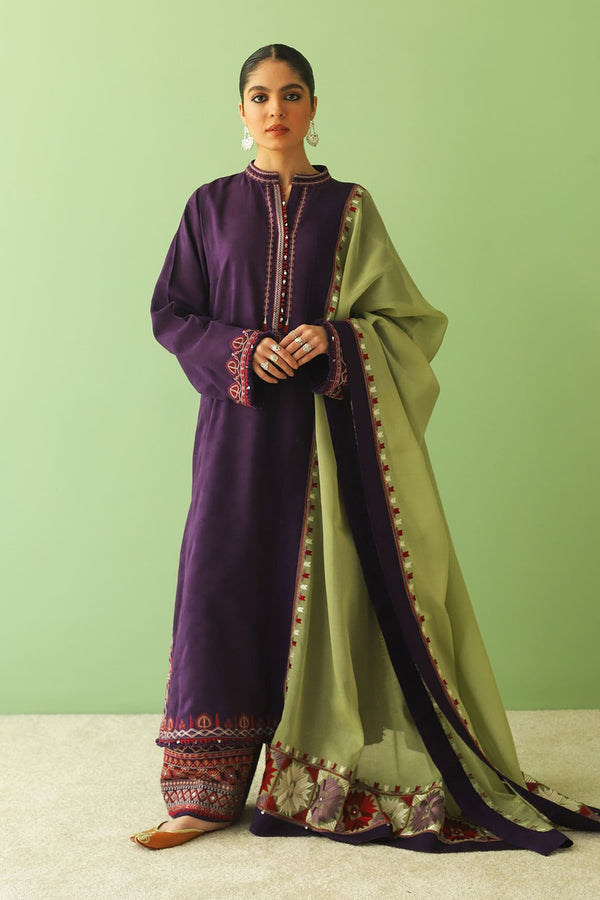 Zara Shahjahan Unstitched 3 Piece Embroidered Lawn Collection'2023-ZSJ-08-B