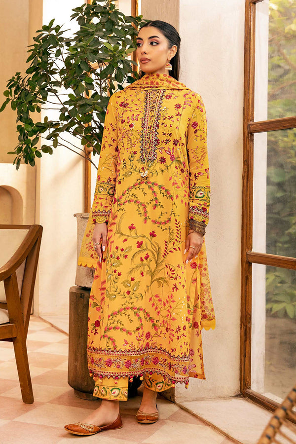 M.Basic by Maria B Unstitched 3 Piece Eid II Lawn Collection'2025-MB-912-A - Yellow