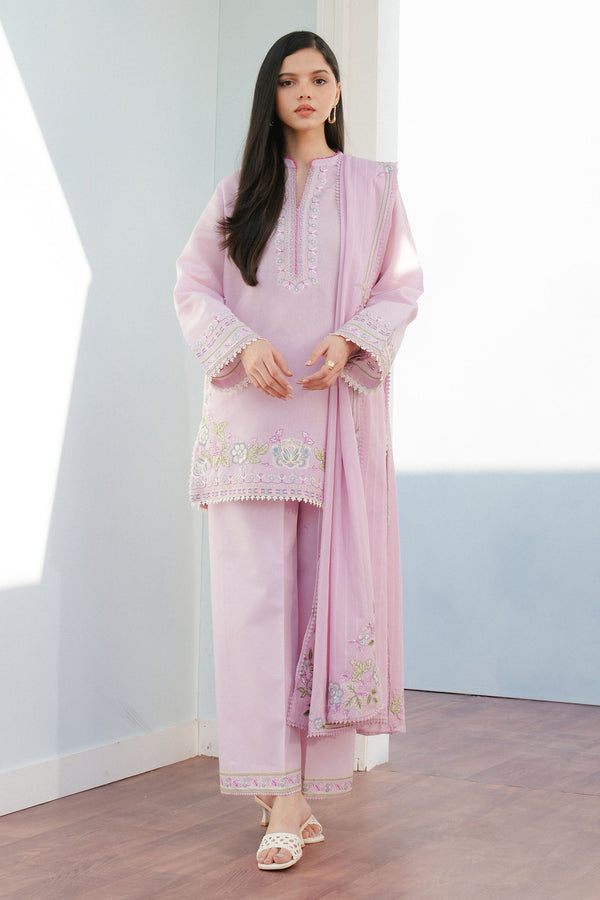 Coco By Zara Shah Jahan Unstitched 3 Piece Summer Lawn Collection'2025-09-B-Indi - Lilac
