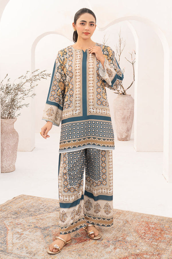 Flutterby Stitched 2 Piece Summer Collection-Eloise - Beige