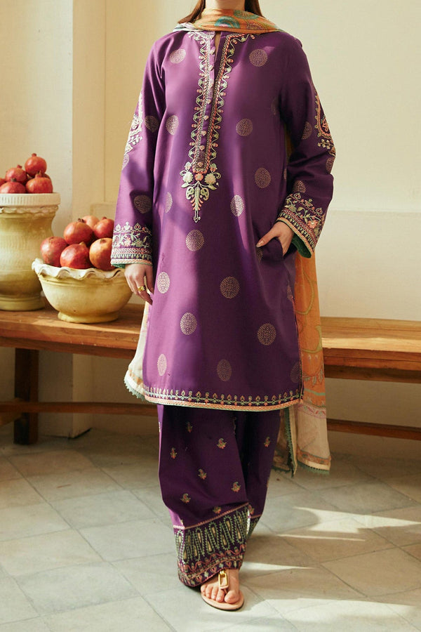 Coco by Zara Shahjahan Unstitched 3 Piece Lawn Collection'2024-09-A-Morni
