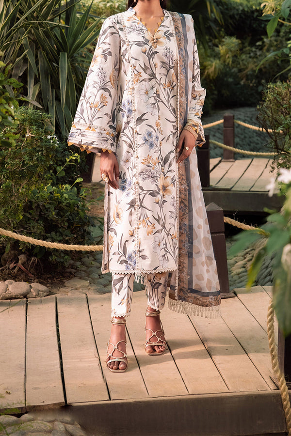 Sheen Prints By Alizeh Unstitched 3 Piece Digital Printed Fine Lawn Vol-02 Collection'2024-AF-6016-Gardenia