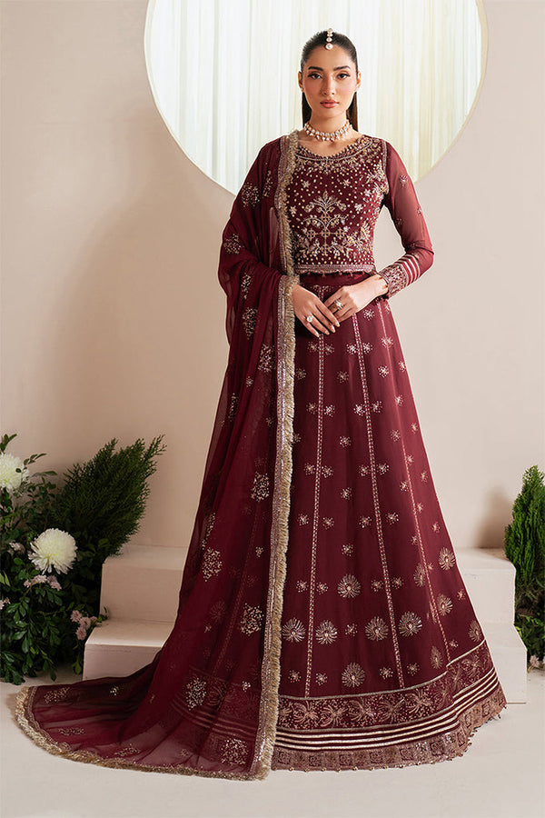 Reena By Alizeh Unstitched 3 Piece Formals Eid Edit V4 Collection'2025-AF-HM-4029-Empress -  Maroon