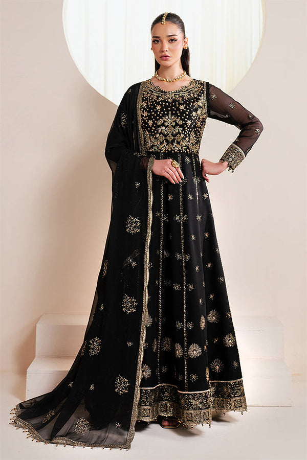 Reena By Alizeh Unstitched 3 Piece Formals Eid Edit V4 Collection'2025-AF-HM-4030-Noir -  Black