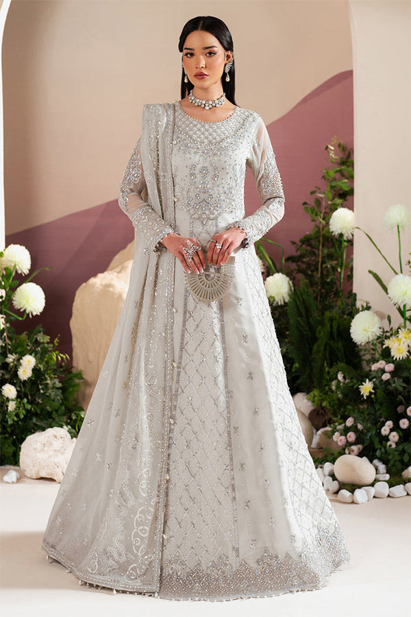 Reena By Alizeh Unstitched 3 Piece Formals Eid Edit V4 Collection'2025-AF-HM-4032-Musk -  Silver