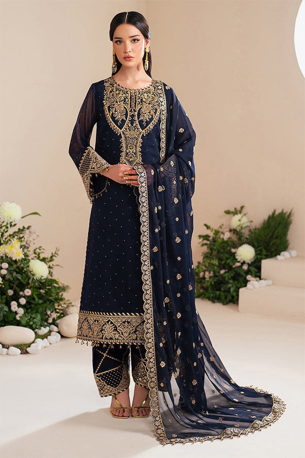 Reena By Alizeh Unstitched 3 Piece Formals Eid Edit V4 Collection'2025-AF-HM-4037-Erina -  Navy Blue