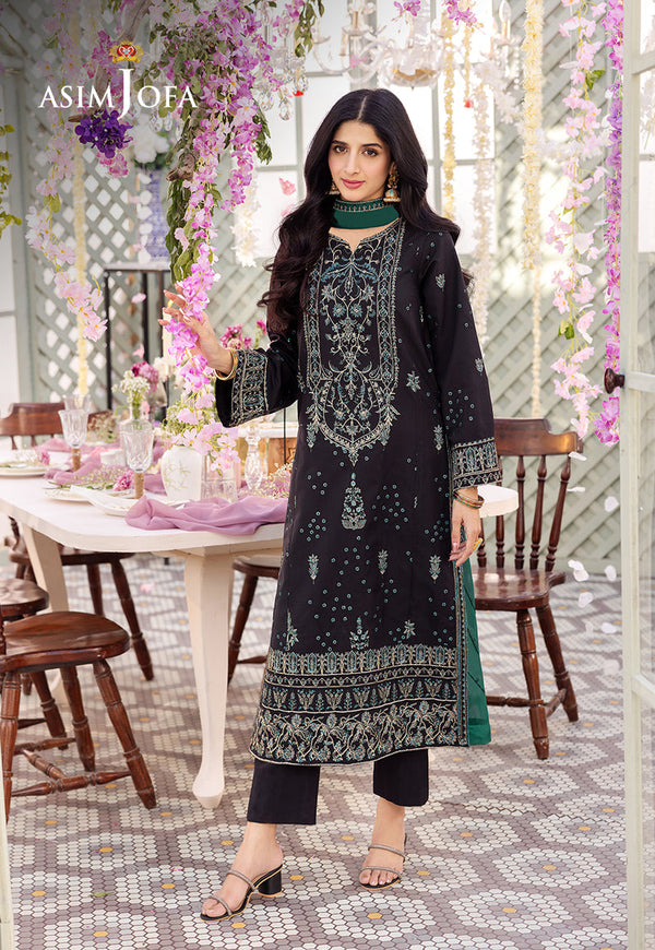 Asim Jofa Dhanak Rang PretAjcfb-21 Embroidered Stitched 3 Pcs