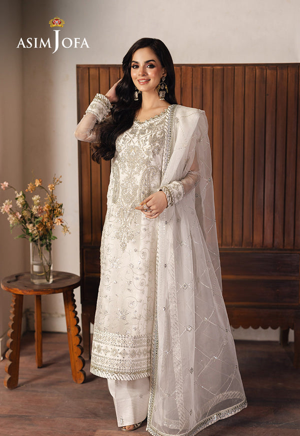 Asim Jofa Heeriye Ajhe-03 Embroidered Organza 3 Pcs