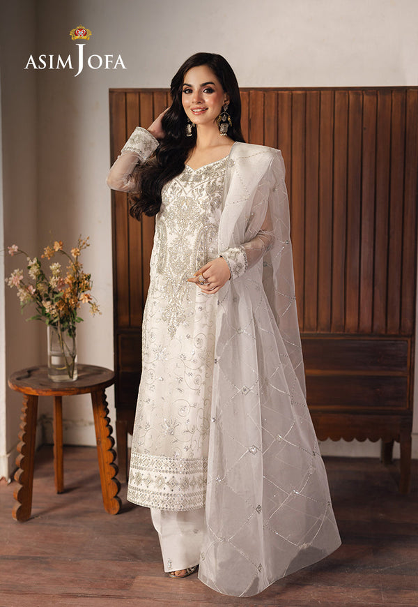 Asim Jofa Heeriye Pret Ajheb-03 Embroidered Organza Stitched 3 Pcs