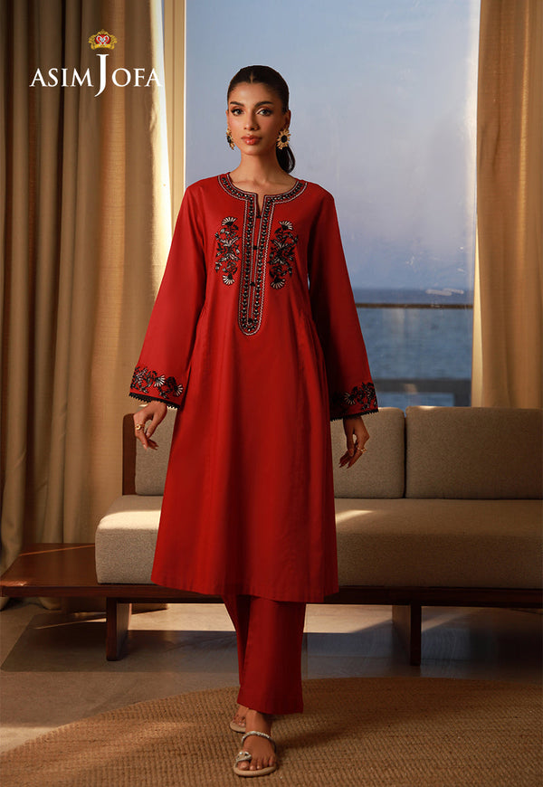 Asim Jofa Essential Pret Drop 7 Ajpb-134 Embroidered Cambric 2 Pcs