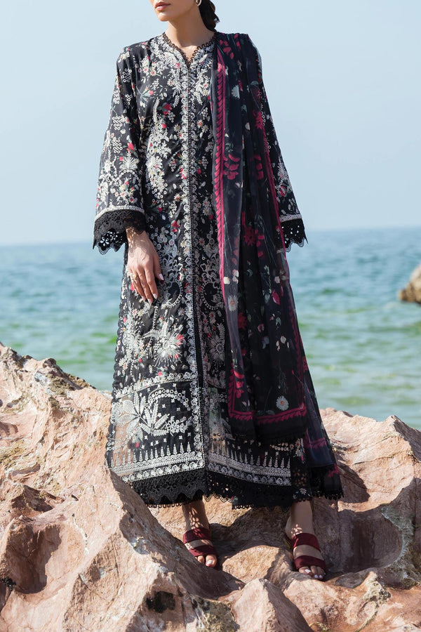 Summer Together By Afrozeh Unstitched 3 Piece Lawnkari Vol-02 Collection'2024-AL-01-Levana
