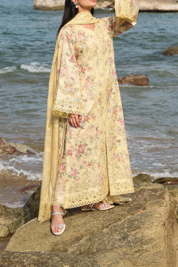 Summer Together By Afrozeh Unstitched 3 Piece Lawnkari Vol-02 Collection'2024-AL-03-Aspen