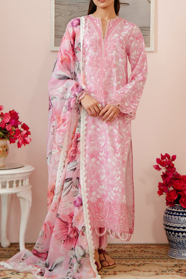 Malina By Afrozeh Unstitched 3 Piece Emb Digital Printed Lawn Collection'2024-AL-03-Ezra