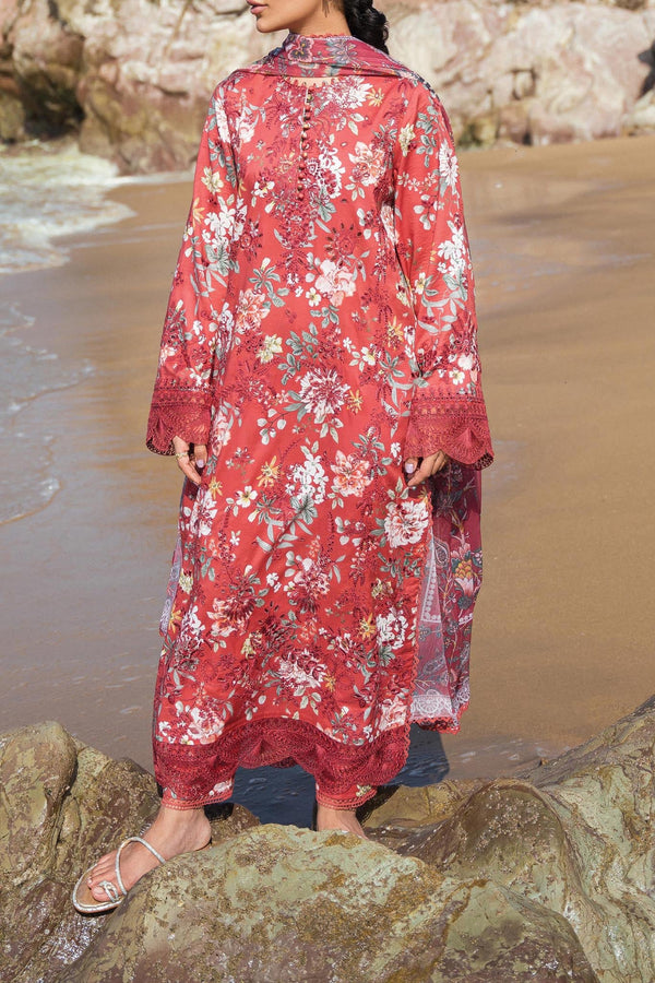Summer Together By Afrozeh Unstitched 3 Piece Lawnkari Vol-02 Collection'2024-AL-07-Scarley