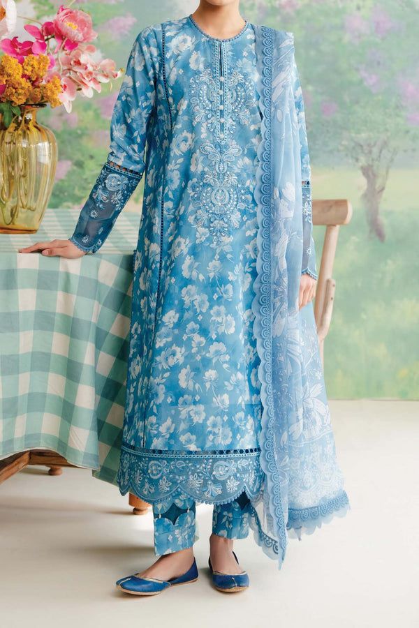 Afrozeh The Floral Charm Unstitched 3 Piece Lawn Collection'2024-AL-08-Nigella