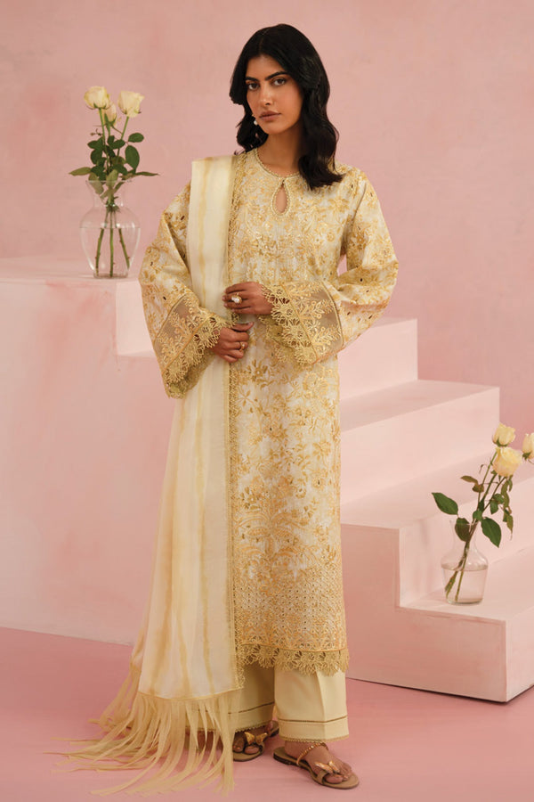 Floral Charm By Afrozeh Unstitched 3 Piece Lawn Collection-AL-V5-06-Arbor