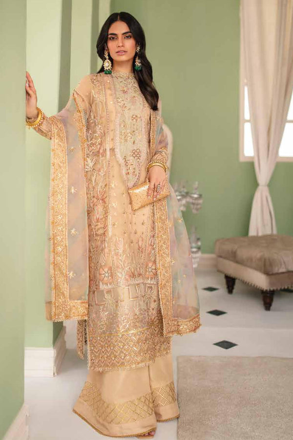La Fuchsia by Afrozeh Unstitched 3 Piece Festive Chiffon Collection'2023-ALF-V1-03