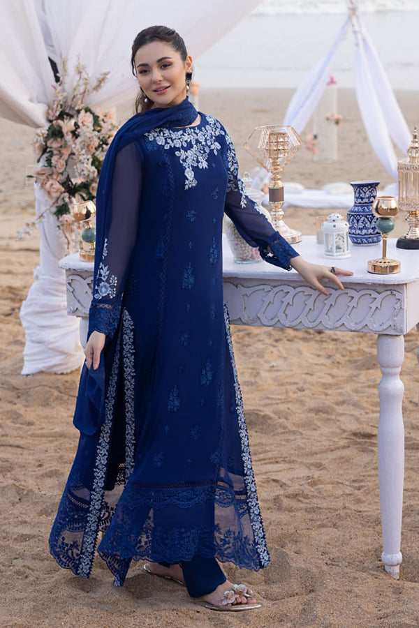 Azure Hand Embellished Unstitched 3 Piece Luxe Eid Collection'2023-AS-107
