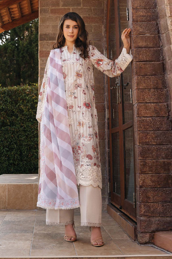 Damask By Afrozeh Unstitched 3 Piece Summer Edit Collection-AL-08-A-Azara - Skin