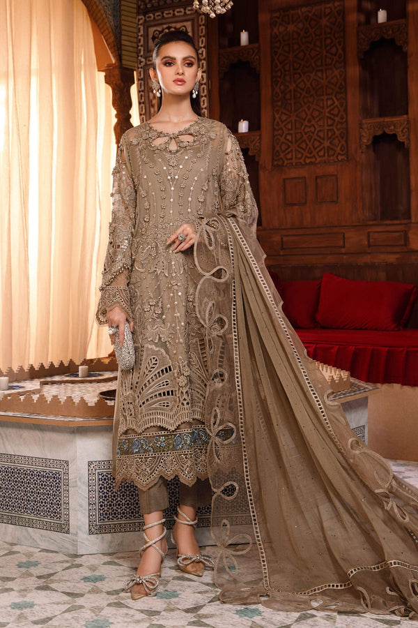 Maria B Mbroidered Unstitched 3 Piece Wedding Collection'2022-BD-2501