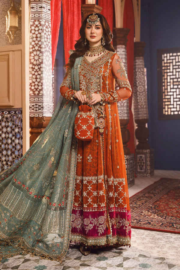 Maria B Mbroidered Unstitched 3 Piece Wedding Collection'2022-BD-2506
