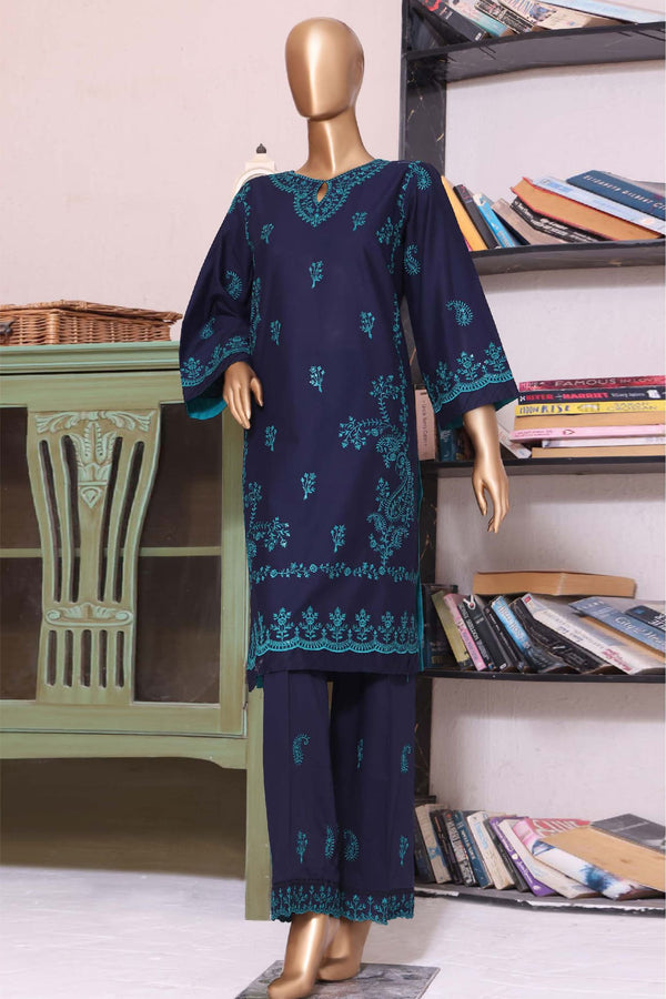 Ziza by Bin Saeed Stitched 2 Piece Emb Summer Vol-01 Collection'2023-CMFT-14A-Blue