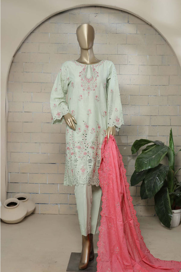 Colourkari by Bin Saeed Stitched 3 Piece Emb Lawn Collection'2023-CMLSTF-33-Pista