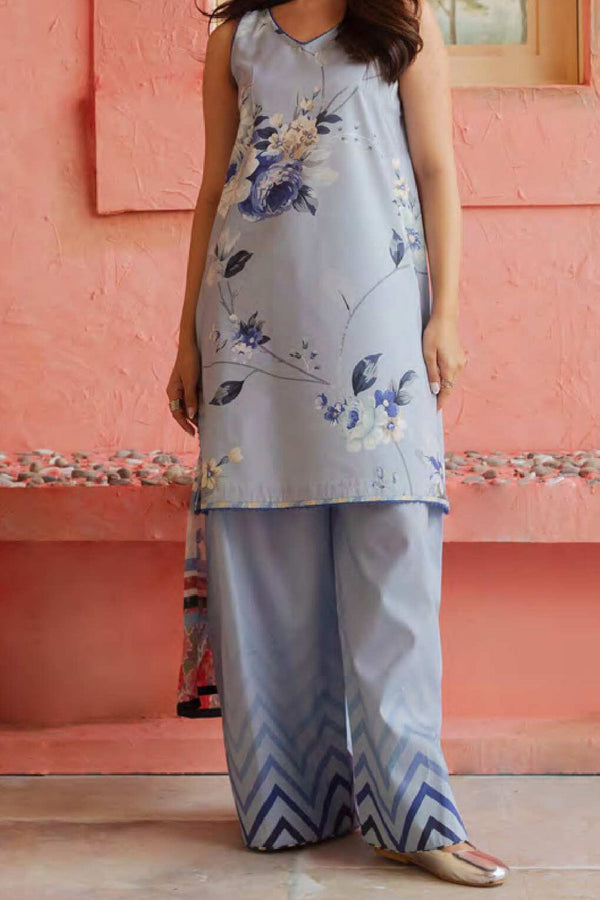 Coco Prints By Zara Shah Jahan Unstitched 3 Piece Digital Printed Lawn Collection'2024-D-04-Blueberry