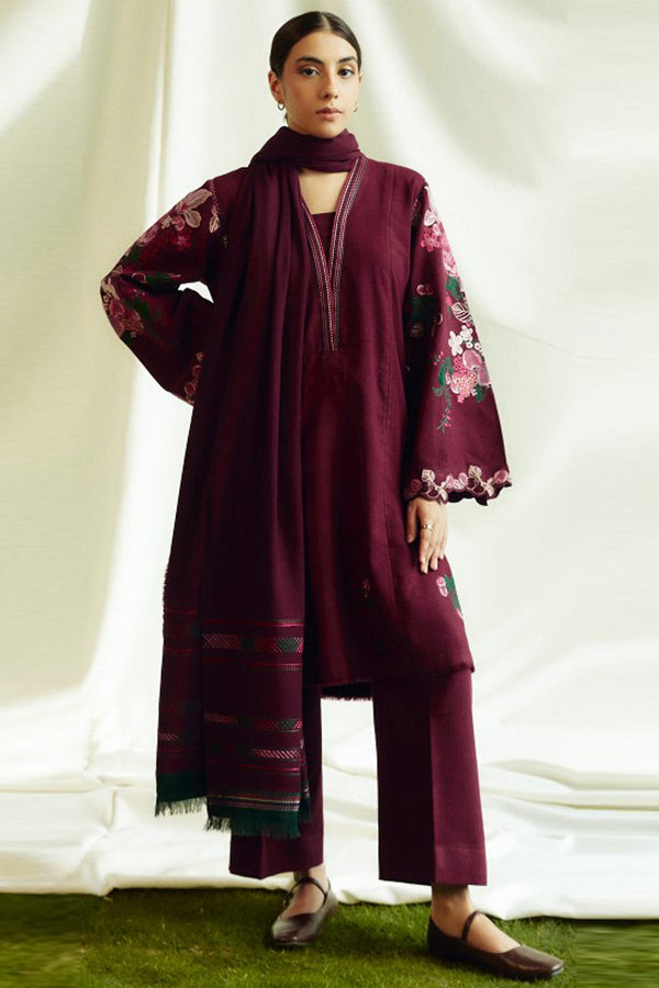 Coco By Zara Shah Jahan Unstitched 3 Piece Winter Collection'2024-D-06-B-Opal