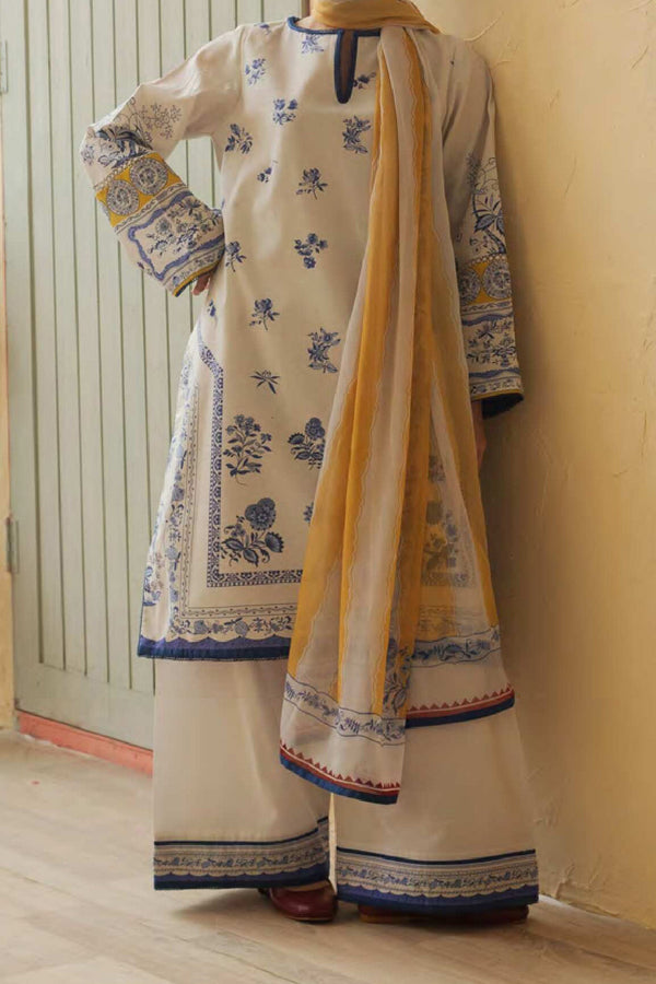 Coco Prints By Zara Shah Jahan Unstitched 3 Piece Digital Printed Lawn Collection'2024-D-06-Mango Punch