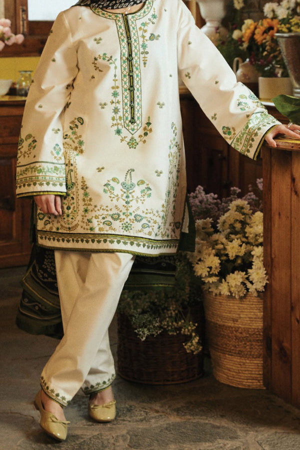 Coco By Zara Shah Jahan Unstitched 3 Piece Emb Lawn Vol-02 Collection'2024-D-07-A-Arela