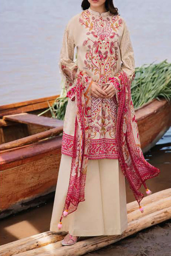 M Basics By Maria B Unstitched 3 Piece Emb Lawn Eid 2 Collection'2024-D-10-B