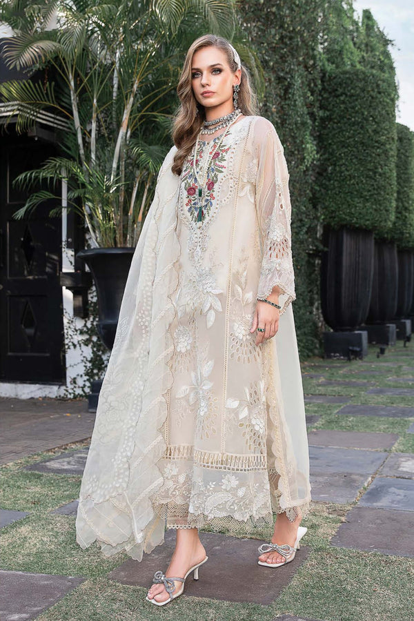 Maria B Unstitched 3 Piece Luxury Eid Lawn Collection'2023-D-01