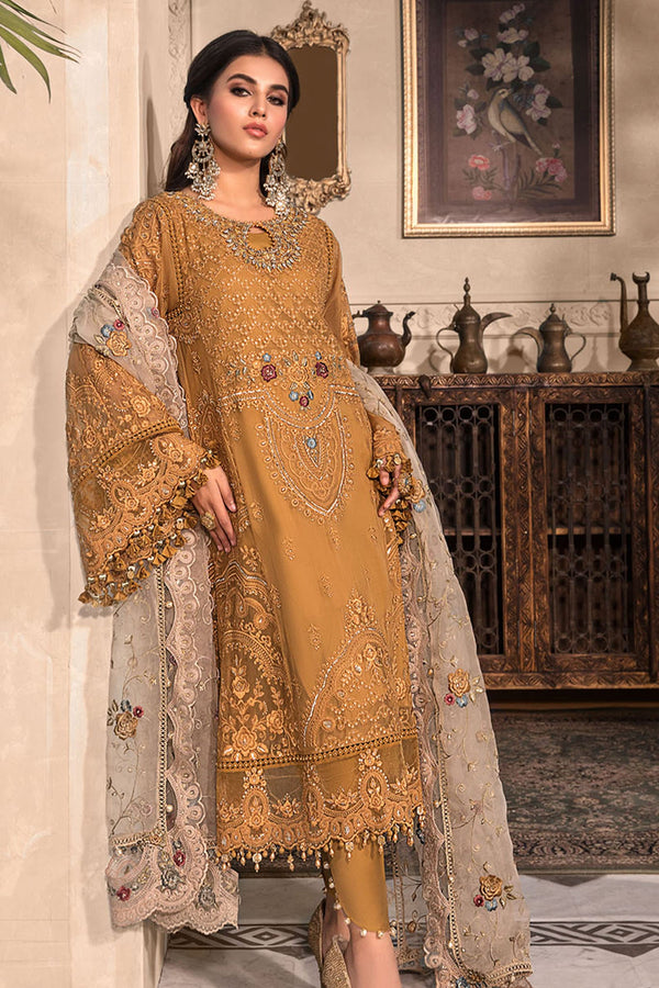 Maria B Mbroidered Unstitched 3 Piece Heritage Collection'2023-BD-2606