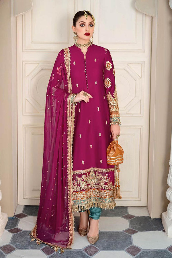 Maria B Sateen Unstitched 3 Piece Embroidered Collection'2023-CST-601
