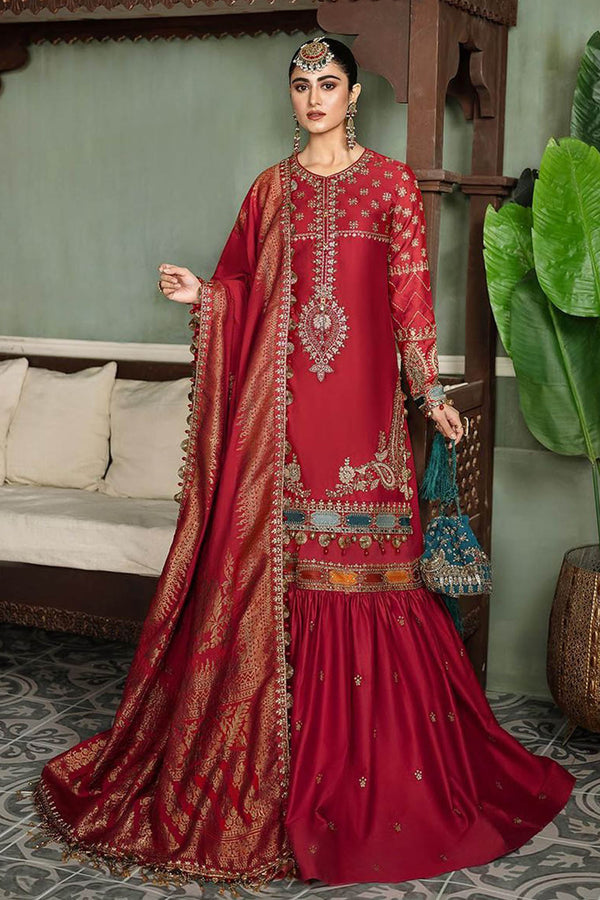 Maria B Sateen Unstitched 3 Piece Embroidered Collection'2023-CST-602