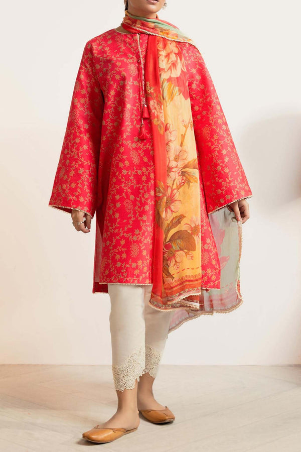 Coco Prints by Zara Shahjahan Unstitched 3 Piece Lawn Collection'2024-D-08-Chambeli