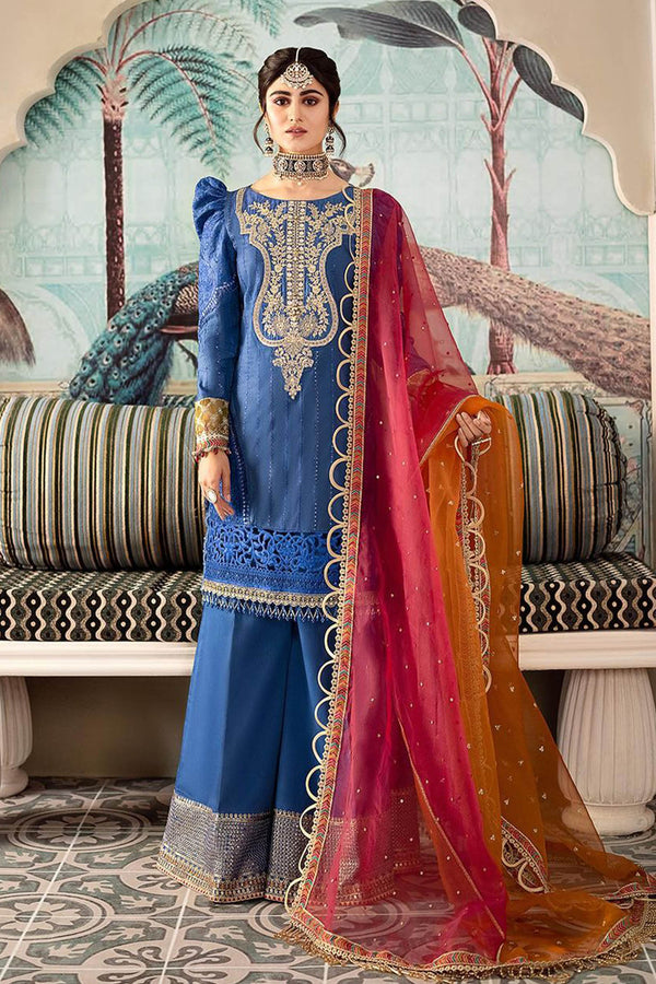 Maria B Sateen Unstitched 3 Piece Embroidered Collection'2023-CST-608