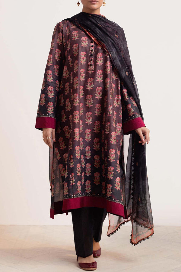 Coco Prints by Zara Shahjahan Unstitched 3 Piece Lawn Collection'2024-D-09-Surkh