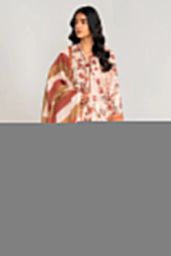 Daily Lawn by Cross Stitch Unstitched Digital Printed Lawn Vol-02 Collection'2023-DLY-0114