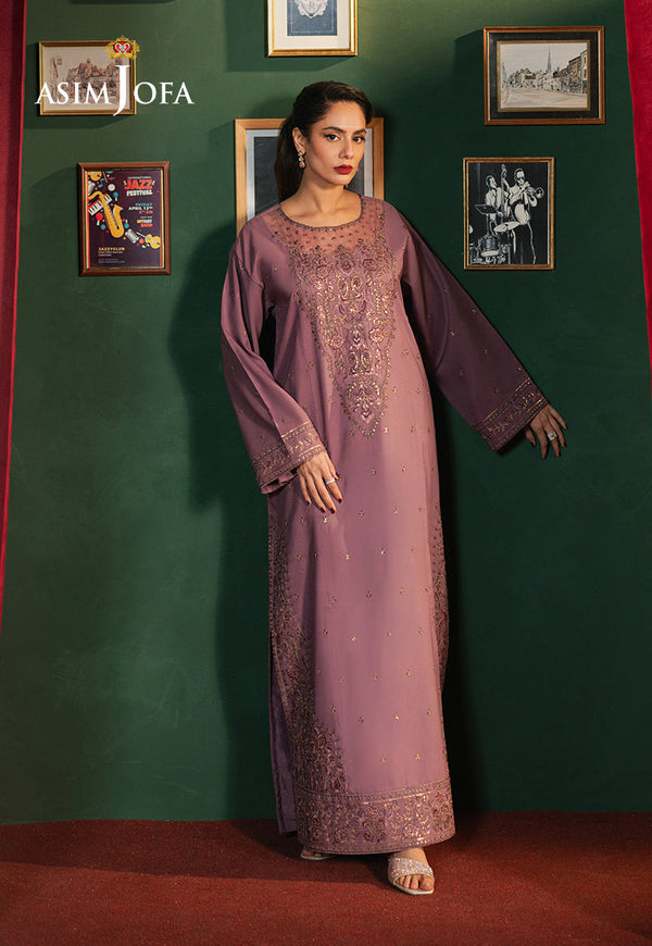 Asim Jofa Premium Festive Ajpf-09 Embroidered Silk 2 Pcs