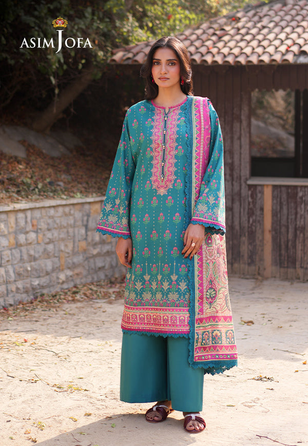Asim Jofa Designers Limited Edition Pret Ajuub-14 Printed Lawn Stitched 3 Pcs