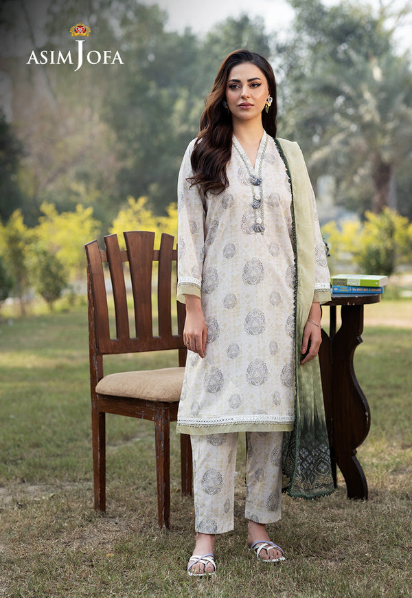 Asim Jofa Essential Pret Drop 6 Ajpb-63 Printed Cambric  3 Pcs