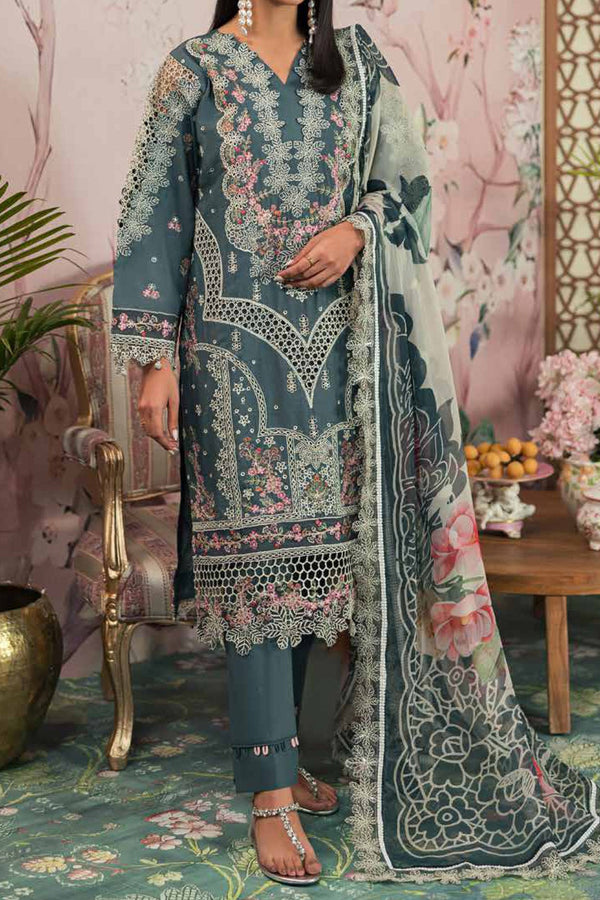 Ayra By Emaan Adeel Unstitched 3 Piece Luxury Lawn Collection'2024-EL-09