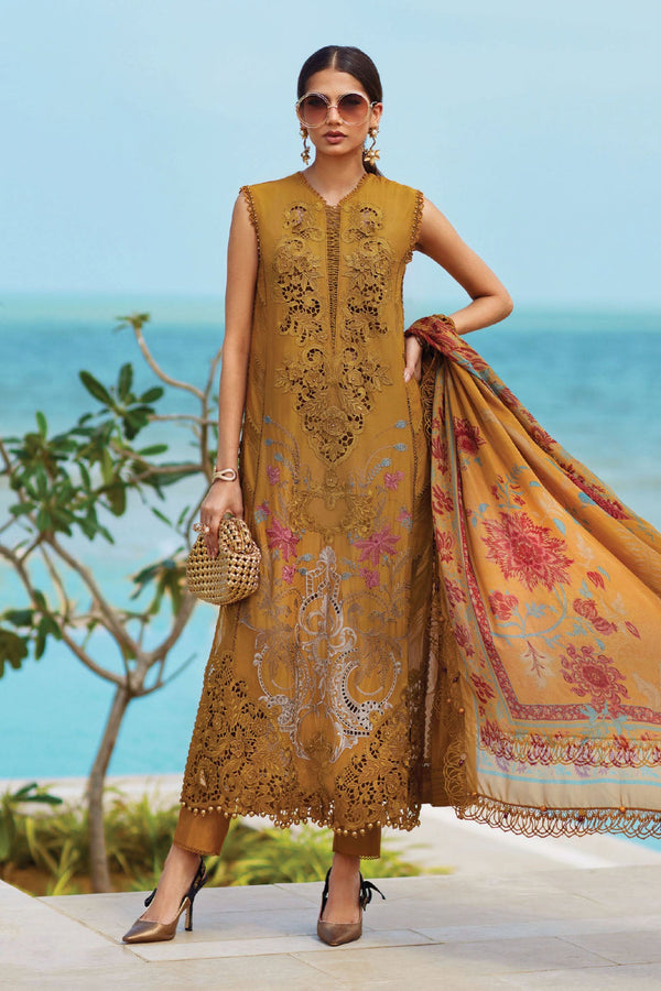 Maria B Unstitched 3 Piece Luxury Lawn Eid II Collection'2025-EL25-06 - Skin