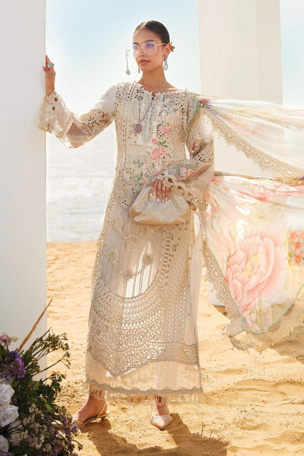 Maria B Unstitched 3 Piece Luxury Lawn Eid II Collection'2025-EL25-07 - Skin