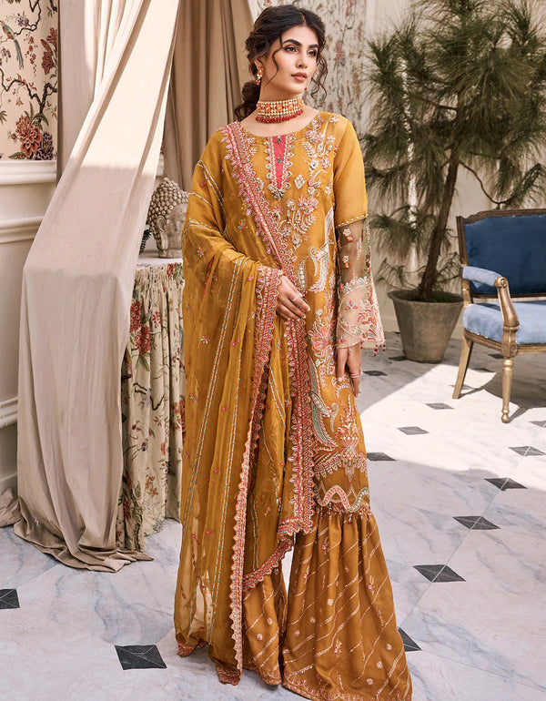 Eshaal by Emaan Adeel Unstitched 3 Piece Emb Organza Collection'2023-ESH-02